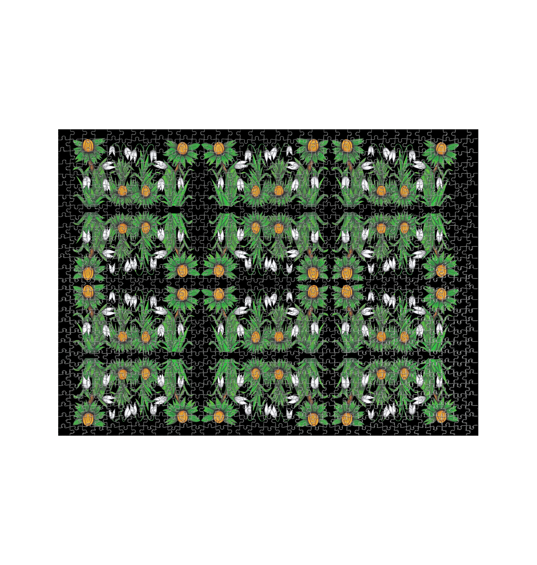 White snowdrop jigsaw