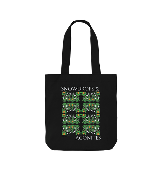 Black Printed Bag Front