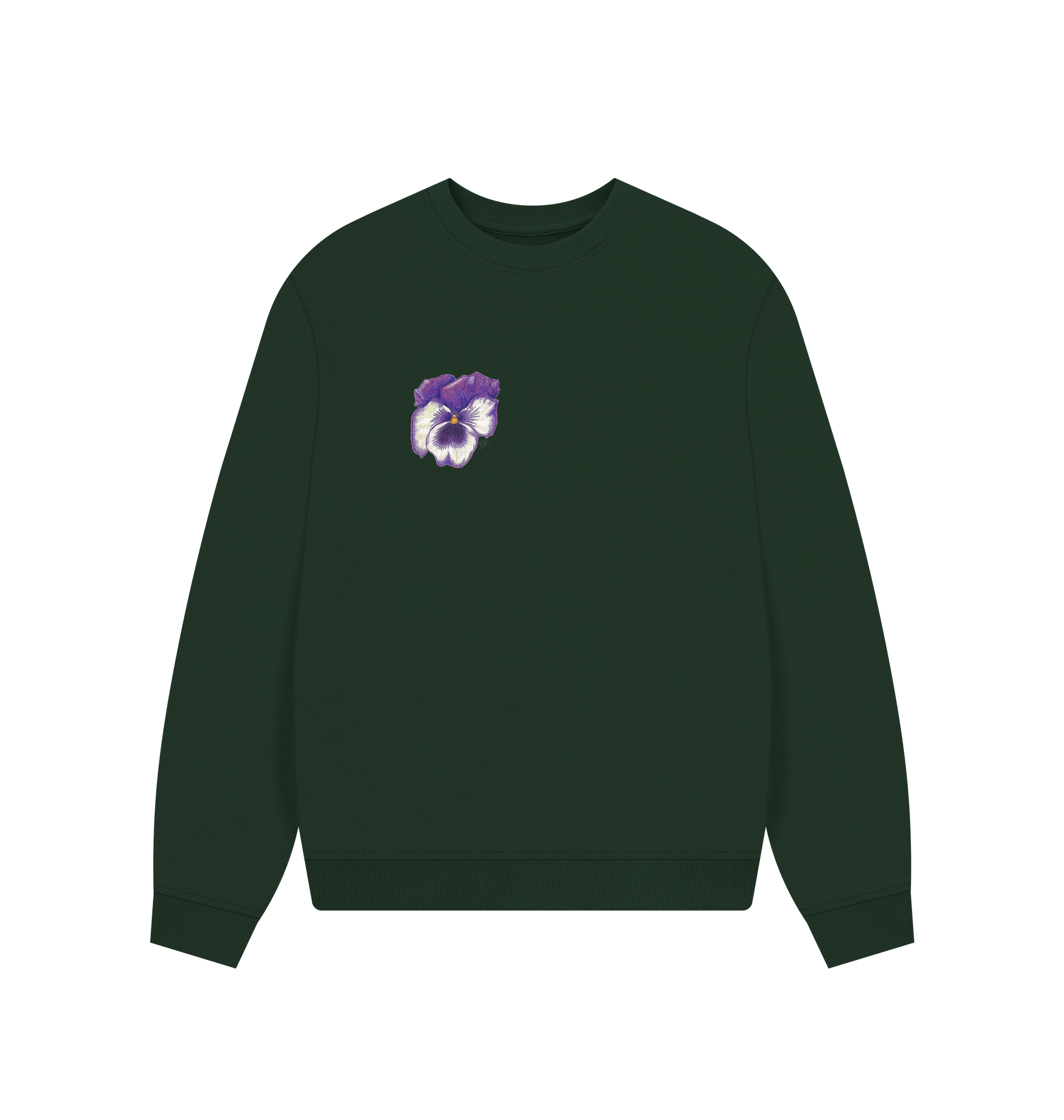 Evergreen Printed Sweater Front