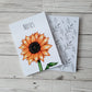 Floral A5 Eco friendly Notebooks with blank pages