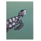 hawksbill turtle green notebook A5 lined notebook