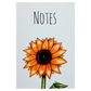 sunflower A5 plain recycled notebook